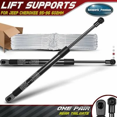 Amortiguadores puntales de elevación de puerta trasera 2 piezas para Jeep Cherokee 1995 1996 SUV Foto 1 de 4