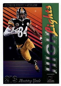 2018 Donruss #H-8 Antonio Brown Highlights NM - Image 1 of 2