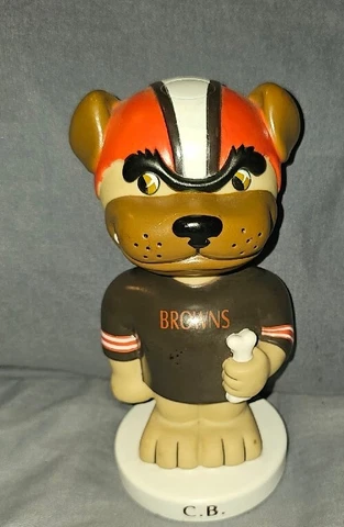 Cleveland Browns C.B. Football Mascot Bobblehead 6” NFL Cover