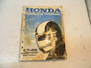 1987-1988 Honda CBR1000F OEM/factory Shop/service manual - Picture 1 of 1