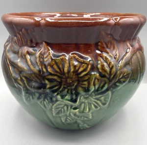 VTG RRP Co. Roseville Dogwood Jardiniere Planter Majolica Style USA - Picture 1 of 22