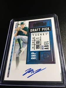 2020 Contenders Baseball Mick Abel Draft Pick Auto High School #DPT-MA Phillies