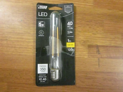 Feit Electric LED Refrigerator Light Bulb E17 40 Watt Bright White 3000K 350 Lm - Image 1 of 2