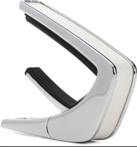 New! Thalia Exotic Series Chrome Guitar Capo Mother of Pearl Full Set - Picture 1 of 7