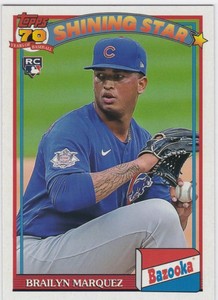 2021 Topps Archives 1991 Bazooka Shining Stars #12 Brailyn Marquez RC - Cubs