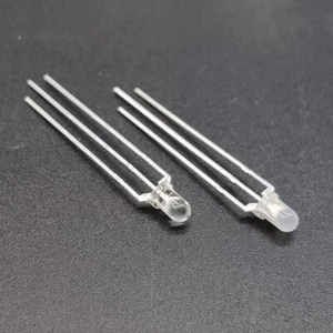 NEW 3mm Dual Bi-Color Red/Green/Blue Super bright/Diffused Bright 3Pin Led diode - Picture 1 of 4
