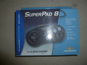 NEW IN BOX SUPERPAD 8 CONTROLLER SEGA SATURN PERFORMANCE NIB EIGHT FIRE BUTTONS - Picture 1 of 4