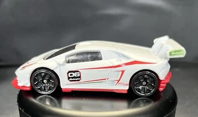 Hot Wheels Lamborghini Huracan L620-2 Super Trofeo White Diecast Car 1:64 Mattel - Image 1 of 4