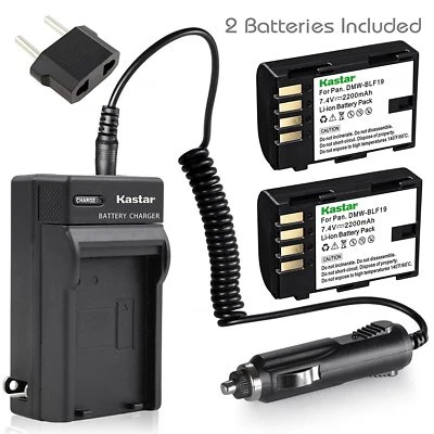 Batería DMW-BLF19 y cargador regular para Panasonic Lumix GH4H GH4A DC-G9 DC-GH5 Foto 1 de 4