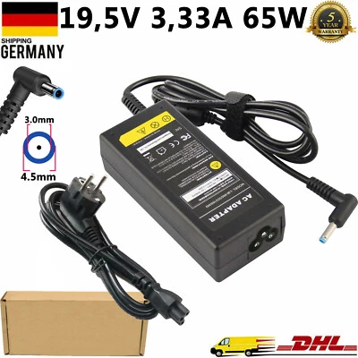 65W AC Adapter Laptop Ladegerät für HP Pavilion 15 17 Notebook Netzteil Kabel - Bild 1 von 4