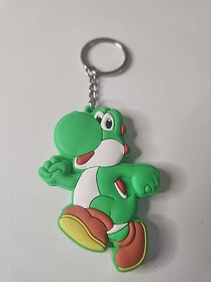 Nintendo Super Mario Bros. Rubber Keychain Yoshi Key Ring - Image 1 of 4