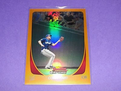 2011 Bowman Chrome COREY HART #161 Orange Variant/25 PIRATES BREWERS Refractor? - Image 1 of 2