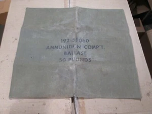 Borsa zavorra munizioni aeronautiche USGI/USAAF epoca guerra di Corea - Foto 1 di 3