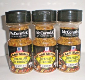 (3) MCCORMICK GRILL MATES BRAZILIAN STEAKHOUSE SEASONING - Picture 1 of 1
