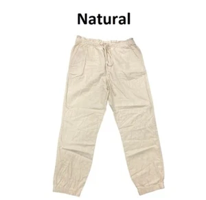 Social Standard by Sanctuary Ladies Linen Blend Elastic Waist/Leg Solstice Large - Picture 1 of 6