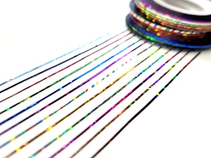 PERDIGON Fly Tying Material - Holographic Tinsel Self Stick Wrap - 14 COLORS - Picture 1 of 6