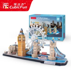 CubicFun London City Skyline Building 3D Puzzle Construction Bricks Set Boy Joys - Picture 1 of 3