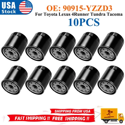 10PCS For Toyota Lexus TUNDRA TACOMA Oil Filters OE#90915-YZZD3 - Image 1 of 4