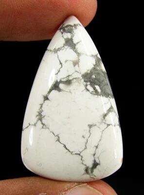 48.50 CT Natürlich Weißer Howlith Lose Edelstein Cabochon Wire Wrap Stein - - Bild 1 von 2