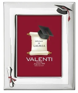 Cornice Porta Foto 13 x 18 Valenti In Argento Laurea B 2020 - Foto 1 di 3