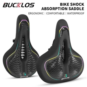 BUCKLOS Bicycle Seat Saddle Soft Comfort Foam Hollow MTB Road Bike Cushion Pad - Picture 1 of 20