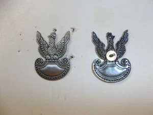 e2955 WW 2 Polish Army Metal Cap Badge Poland silver IR17E - Picture 1 of 3