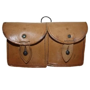 Französische Armee Patronentasche Leder Magazintasche Gürteltasche Steampunk - Bild 1 von 5
