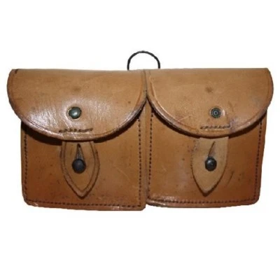 Französische Armee Patronentasche Leder Magazintasche Gürteltasche Steampunk - Bild 1 von 4
