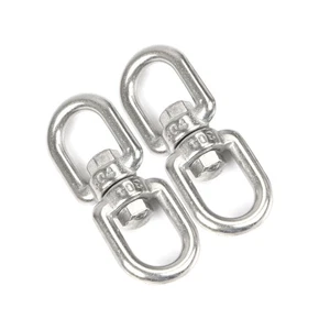 3 Pcs Stainless Steel Swivel Ring Wind Chime Hook Hanging Extensions - Picture 1 of 11