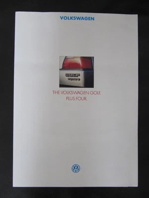 VW Volkswagen Golf Syncro Plus Four UK sales brochure October 1986 - Image 1 of 4