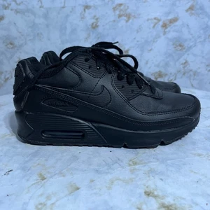 Nike Air Max 90 Youth Kids Size 3.5Y Shoes Black Athletic Low Trainer Sneakers - Picture 1 of 9