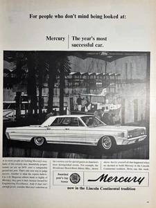 1960s Mercury Automobile Engineering Excellence Successful Car Honor VTG Ad - Picture 1 of 1