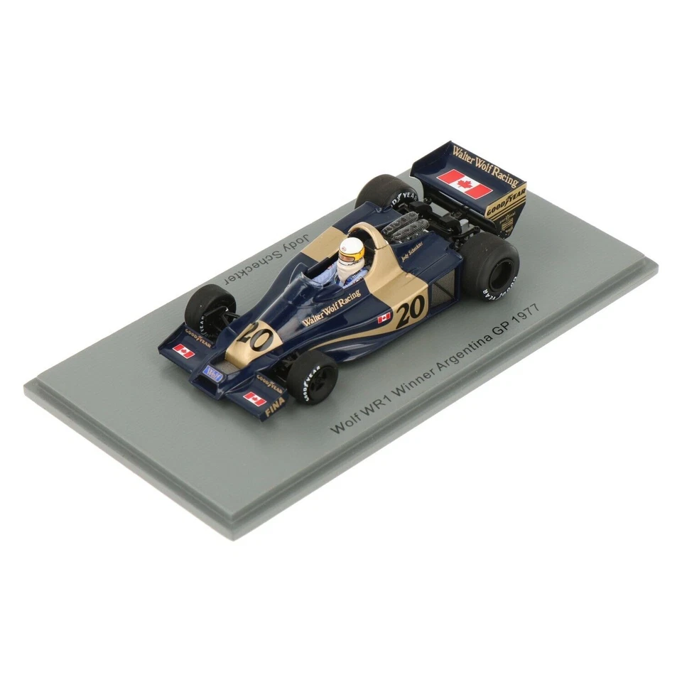 Spark S9997 1/43 WOLF WR1 NO.20 WINNER ARGENTINA GP 1977 JODY SCHECKTER
