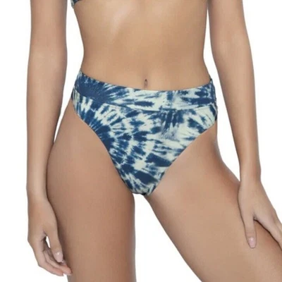 Nuevo Pilyq PQ Deep Soul Cintura Alta Parte Inferior Cobertura Completa Azul Pequeño  Foto 1 de 4