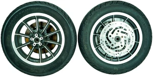 90 Harley Electra Classic Touring FLHT OEM Front & Rear Wheel Rim Tire 16" 1348 - Picture 1 of 23