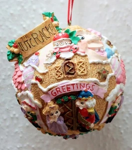 "El Cascanueces" Pan de Jengibre 3D Resina Pesada Colgante Bola de Navidad Adorno - Imagen 1 de 8