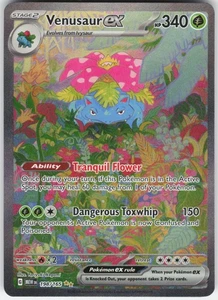 Venusaur ex - Ilustración especial rara SV: escarlata y violeta 151 198/165 LP-NM - Imagen 1 de 2
