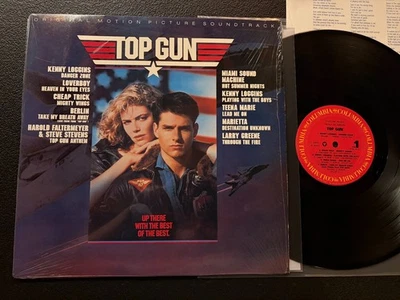 TOP GUN Soundtracks LP Columbia SC 40323 Original 1986 Pitman Press in SHRINK EX - Image 1 of 4