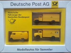 Brekina Deutsche Post AG Vehículos Históricos Serie 5 Mercedes Set Modelo 1:87 - Imagen 1 de 3