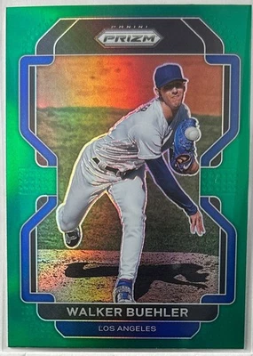 2022 Panini Prizm #72 Walker Buehler Green Prizm Los Angeles Dodgers - Image 1 of 2
