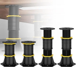 4-Pack Adjustable Height Bed Support Legs, Frame Replacement (8.3"- 13.4") - Picture 1 of 7