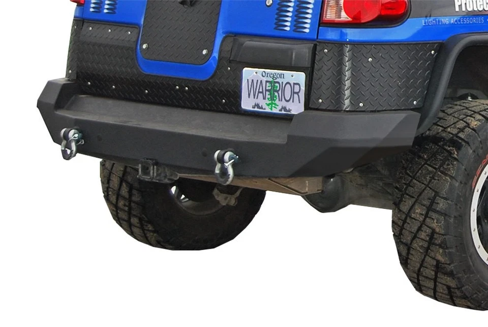 For Toyota FJ Cruiser 07-14 Full Width Black Powder Coated Rear HD Bumper - Image 1 of 2