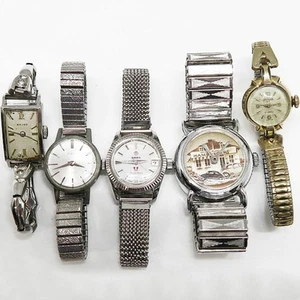 Jw116 Reasoned Enica Rado And Others Hand-Winding Mechanical Wristwatch 5 Pieces - Picture 1 of 6