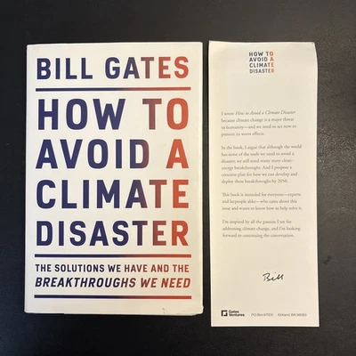 SIGNED Bill Gates How To Avoid A Climate Disaster First Edition - Image 1 of 3