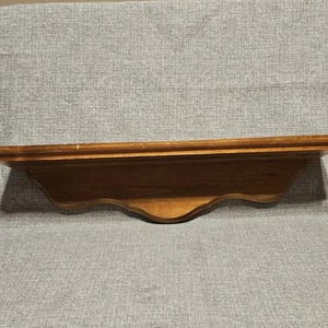 Vintage Hanging Wall Shelf Decor Home Rustic Country Hard Wood Primitive 17" - Picture 1 of 6