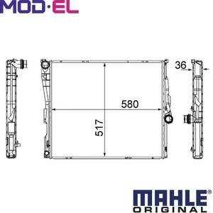 RADIATOR ENGINE COOLING CR 1393 000S FOR BMW X3/E83/F25 M57D30 N55B30A M54B30 - Picture 1 of 8