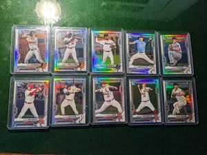 2021 Bowman Chrome 1st Refractor MLB LOT Rhodes Wilson Holgate Williams McCants - Picture 1 of 12