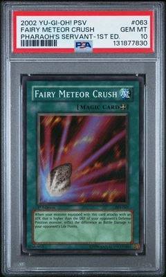 2002 Yu-Gi-Oh! Fairy Meteor Crush Pharaoh's Servant PSV 1st Edition Super PSA 10 - Image 1 of 2