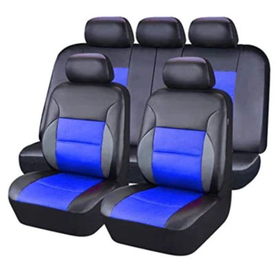 Full Set Seat Cover PU Leather Front Rear Protector For 5-Sits Car Accessories - Image 1 of 4