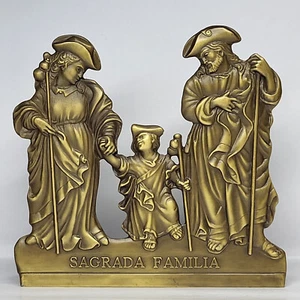NATIVITY SCENES/ "HOLY FAMILY" Christmas 1986 Cropped Bronze Medal - Picture 1 of 8